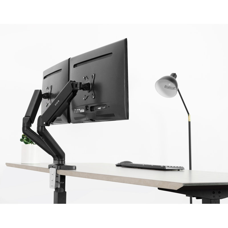 VIvo Dual Monitor Counterbalance Gas Spring Height Adjustable Universal